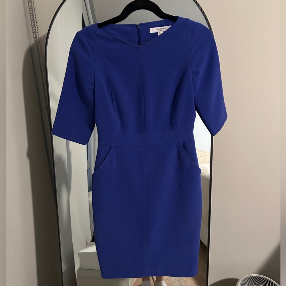 LK Bennett beautiful blue dress